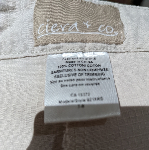 CIERA AND CO Cargo Skirt in Cream Y2K Fashion - Picture 3 of 3